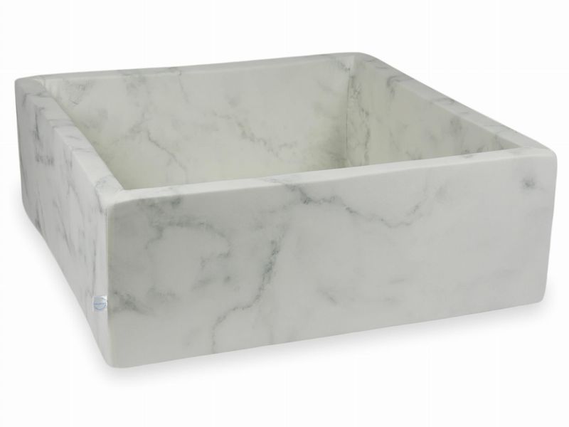 Suchy basen 110x110x40 marmur bez piłeczek zdjęcie 1