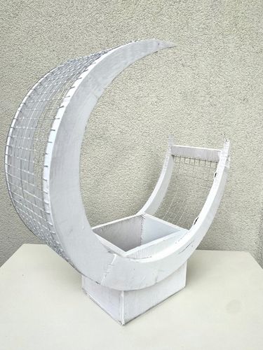 Księżyc stroik podstawa do kompozycji kwiatowej biała na Arena.pl