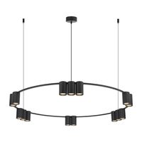Lampa wisząca (koło) Genesis Czarny 15xGU10