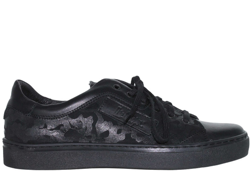 Lee Cooper Półbuty męskie - skórzane casualowe - rozmiar 42 - czarne, skóra na Arena.pl