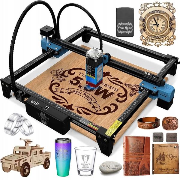 Nowa grawerka laserowa Twotrees TTS-55 Pro 5.5W 30000mm/min ploter tnący zdjęcie 9