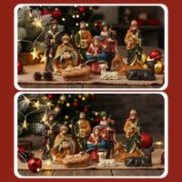 FIGURKI DO SZOPKI BOŻONARODZENIOWEJ DEKORACJA ZESTAW FIGUREK SZOPKA 10 SZT