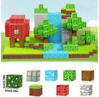 KLOCKI MAGNETYCZNE MINECRAFT DUŻY ZESTAW KONSTRUKCYJNY 100 ELEMENTÓW