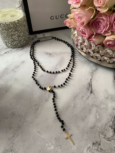 619 Różaniec naszyjnik Blueberry KONICZYNKI Stal na Arena.pl