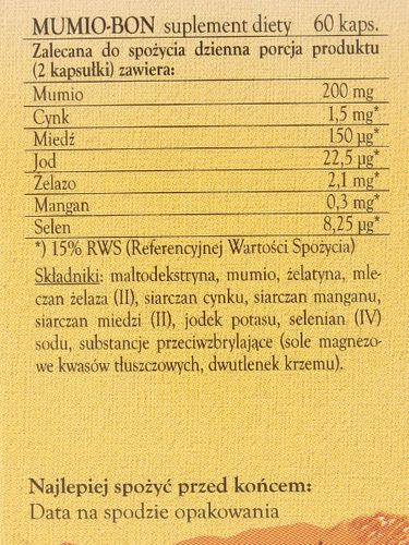 Mumio-bon - Bonimed - 60kaps na Arena.pl