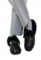 Cesare Gaspari Śniegowce damskie czarne -rozmiar -41