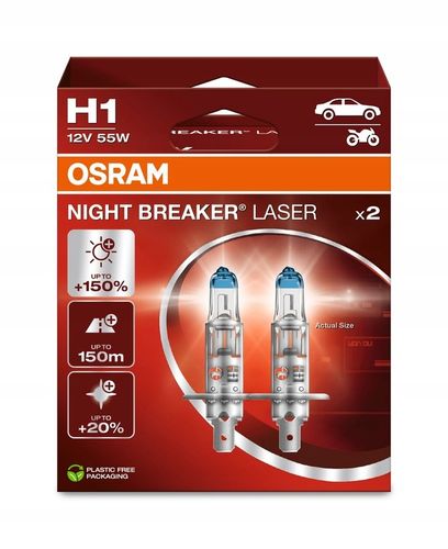 Osram Żarówki Samochodowe Night Breaker H1 NL +150% +150M na Arena.pl