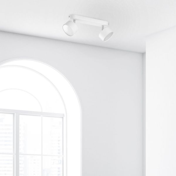 CLARK WHITE LAMPA SUFITOWA 2 PŁ zdjęcie 2
