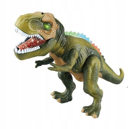 DINOZAUR T-REX INTERAKTYWNY ZDALNIE STEROWANY RC CHODZI RYCZY ŚWIECI PILOT na Arena.pl