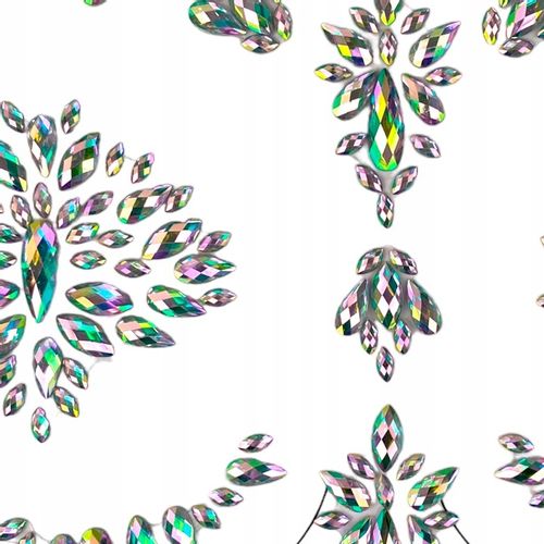 KRYSZTAŁKI Naklejki Cyrkonie BIŻUTERIA na DEKOLT na Arena.pl