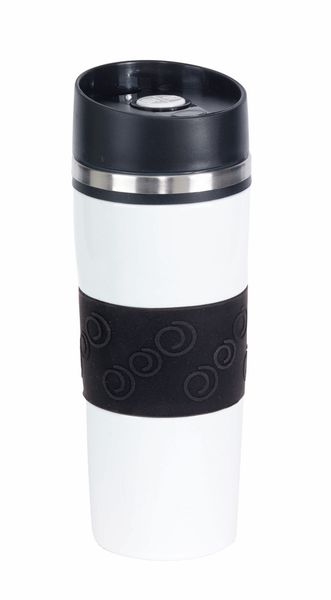 Kubek termiczny ARABICA, biały, czarny zdjęcie 1