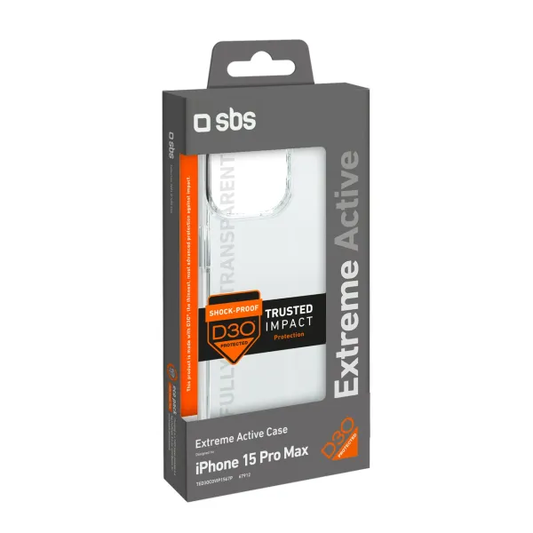 etui sbs d3o do iphone 15 pro max - przezroczyste zdjęcie 5
