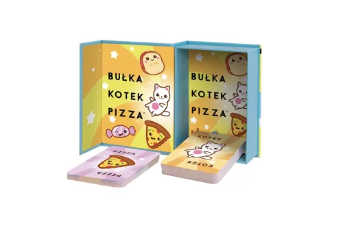 Gra karciana dla dzieci - Bułka, Kotek, Pizza - Zgadywanka dla najmłodszych na Arena.pl