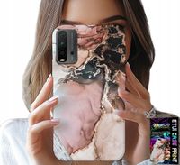 ETUI DO XIAOMI REDMI 9T - ELEGANCKI MARMUREK MODNE WZORY + SZKŁO
