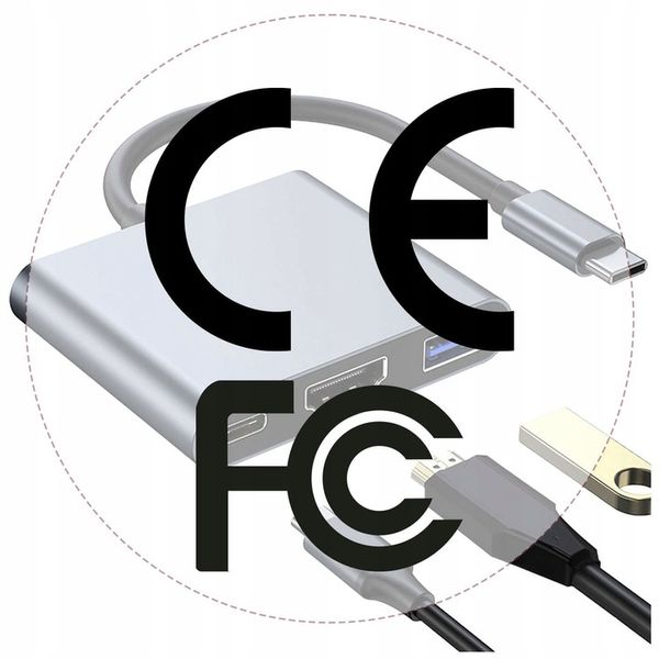 ROZDZIELACZ ADAPTER HUB HDMI TYPE-C DO MACBOOK AIR PRO 13 14 15 16 M1 M2 M3 zdjęcie 2