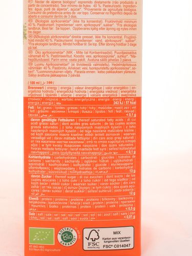 Nektar morelowy BIO - Hollinger - 1000 ml na Arena.pl