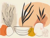 Plakat 40x30cm Szkice Botaniczne