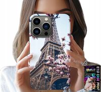 ETUI DO IPHONE 15 PRO - PARYŻ WIEŻA EIFFLA PIĘKNE MIEJSCA PLECKI