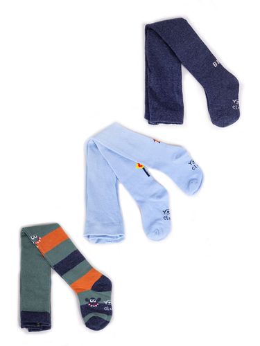 Rajstopy chłopięce bawełniane we wzory 3PAK 56-62 YOCLUB na Arena.pl