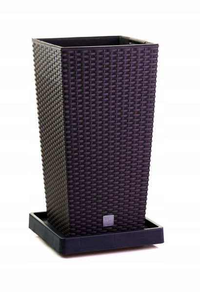 Doniczka Rattan DRTS265 + wkład + platforma jezdna zdjęcie 1