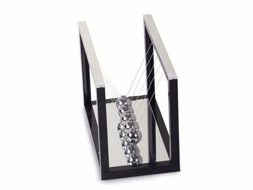 WAHADŁO KULKI KULE NEWTONA NA BIURKO DUŻE LUSTRO zdjęcie 6