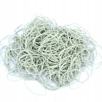 GUMKI RECEPTURKI DUŻE MOCNE 60 mm x 1,5 mm BIAŁE 1 KG