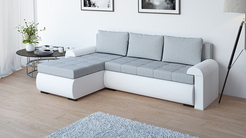 Narożnik Dawid sofa rogówka rozkładana z pojemnikiem funkcja spania zdjęcie 6