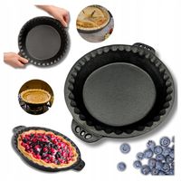 FORMA BLACHA KEKSÓWKA ŻELIWNA DO PIECZENIA CIASTA TARTY SOLIDNA KOMPAKTOWA