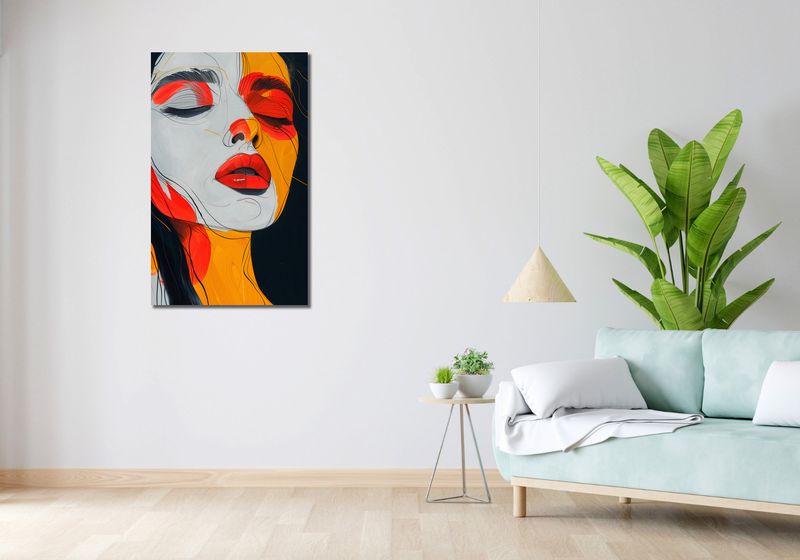 Obraz 60x100cm Rozlane Zamyślenie zdjęcie 2