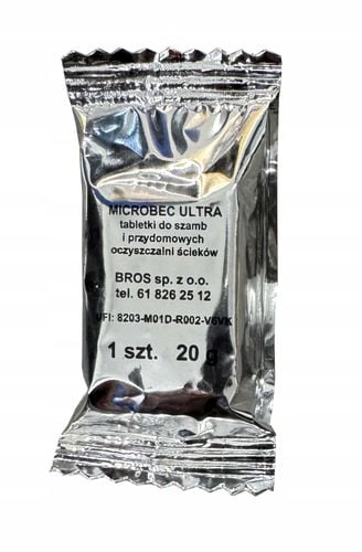 BROS - Microbec ULTRA - tabletka do szamb - 16 szt. na Arena.pl