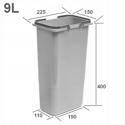KOSZ segregator na śmieci do szuflady szafki 9L na Arena.pl