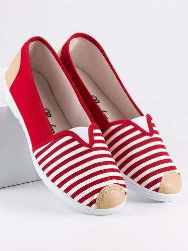 CZERWONE SLIPONY W PASKI Rozmiar - 40 na Arena.pl