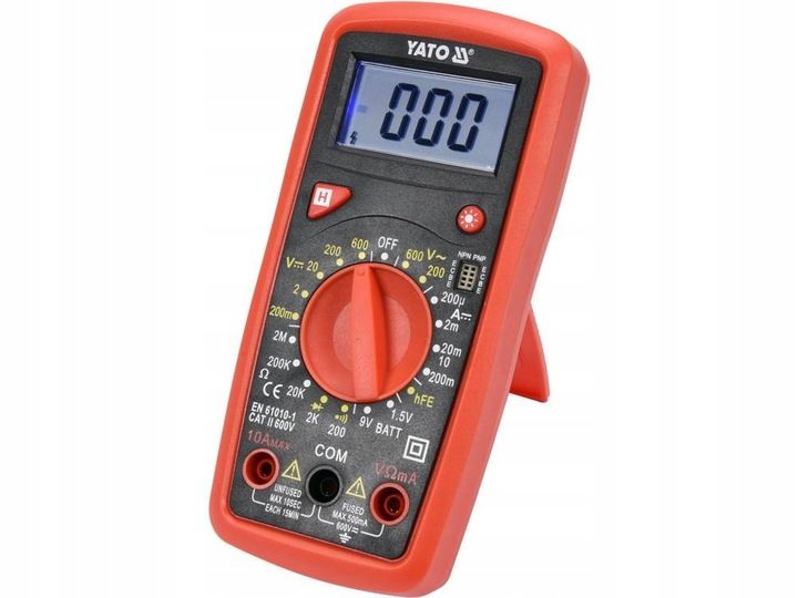 MIERNIK CYFROWY ELEKTRYCZNY MULTIMETR TEST BATERII LCD zdjęcie 5