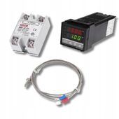 STEROWNIK REGULATOR TEMPERATURY REX C100 230 SSR + SSR 40DA + K 400C M6 1m