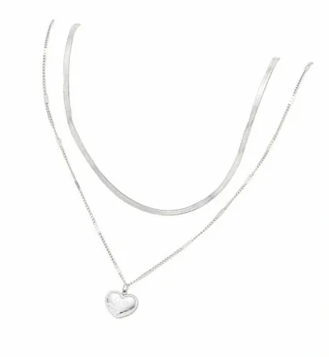 Naszyjnik lancuszek srebrne serduszko CELEBRYTKA na Arena.pl