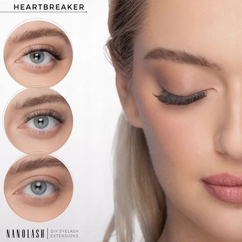 Rzęsy bondingowe do samodzielnej aplikacji HEARTBREAKER Nanolash 36 kępek na Arena.pl