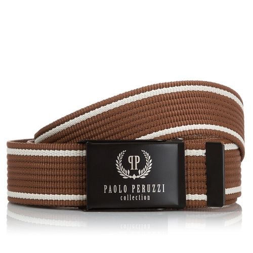 pasek męski parciany brązowy paolo peruzzi pw-08-115 cm na Arena.pl