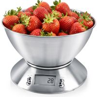 Waga Kuchenna Elektroniczna Spożywcza z Miską Minutnik Termometr 5 kg 2,2L
