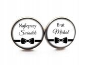 Spinki do Mankietów dla Świadka Drużby Pana Młodego Taty na Ślub do Ślubu