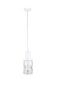 Lampa wisząca 1xE27 CROSS WHITE