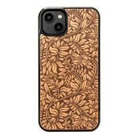 drewniane etui bewood do iphone 15 plus liście jabłoń