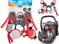 CANPOL ZAWIESZKA ZABAWKA KONTRASTOWA SENSORYCZNA WÓZKA FOTELIKA NOSIDEŁKA