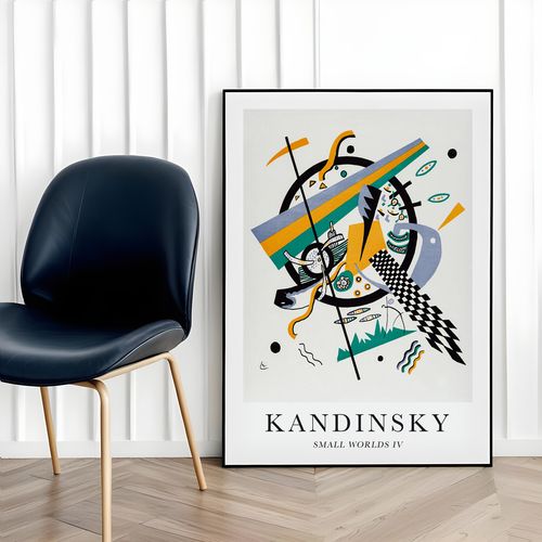 Plakat Kandinsky small worlds 50x70 cm w czarnej ramie na Arena.pl