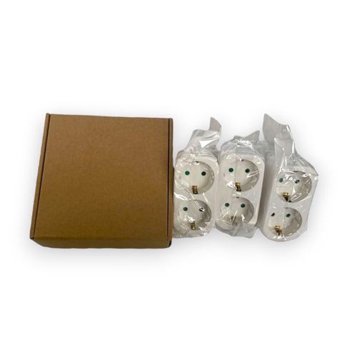 rozgałęźnik adapter 2 w 1 gniazda 3 szt na Arena.pl