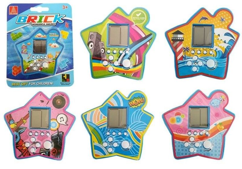Gra Elektroniczna Kieszonkowa Brick Niebieska zdjęcie 1