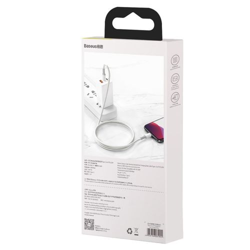 kabel usb-c do lightning baseus high density braided, 20w, pd, 2m na Arena.pl