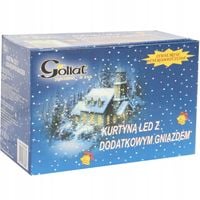 KURTYNA SOPLE 100 LED GNIAZDO IP44 CZERWONA