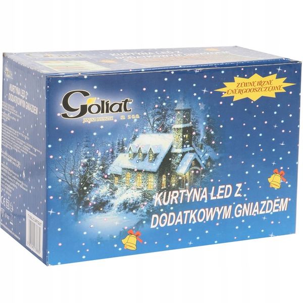 KURTYNA SOPLE 100 LED GNIAZDO IP44 CZERWONA zdjęcie 2