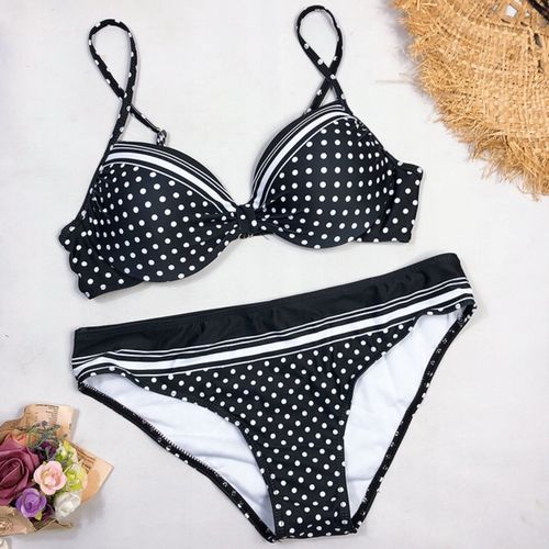 STRÓJ KĄPIELOWY DWUCZĘŚCIOWY KOSTIUM DAMSKI BIKINI USZTYWNIANY PUSH UP L 40 na Arena.pl