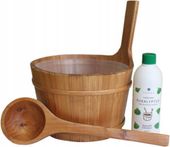 Sauna ceber + chochla + aromat Emendo eukaliptus